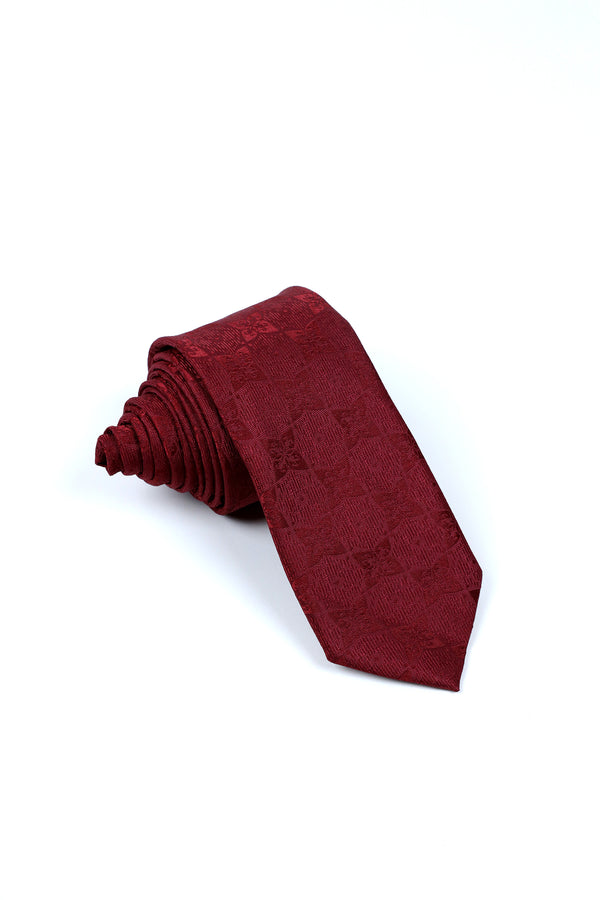 RED PATTERN TIE