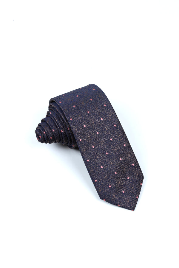 STONE BROWN PATTERN TIE