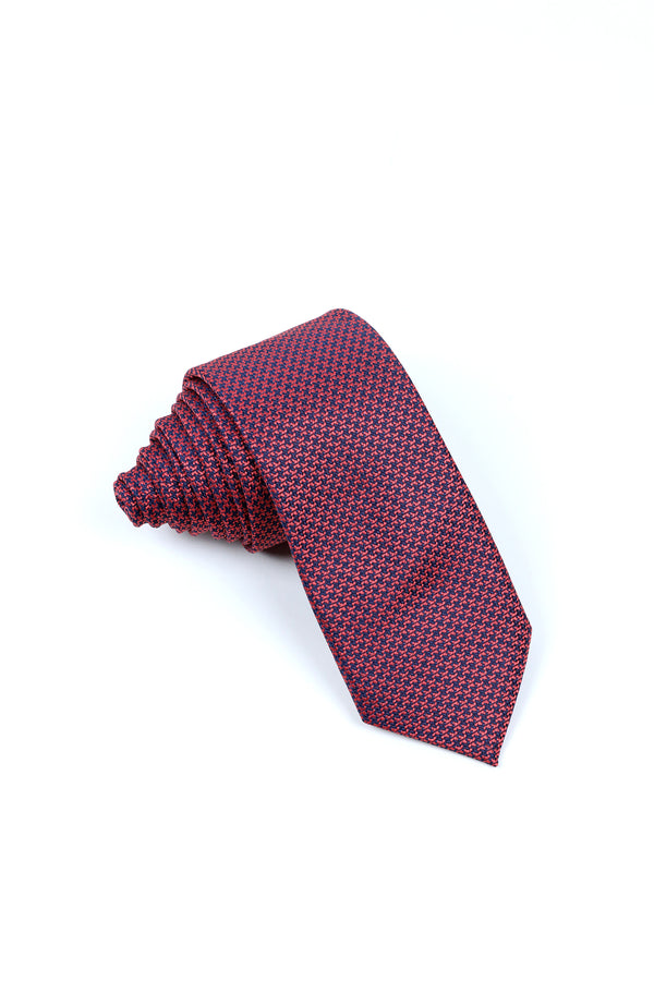 MAROON PATTERN TIE