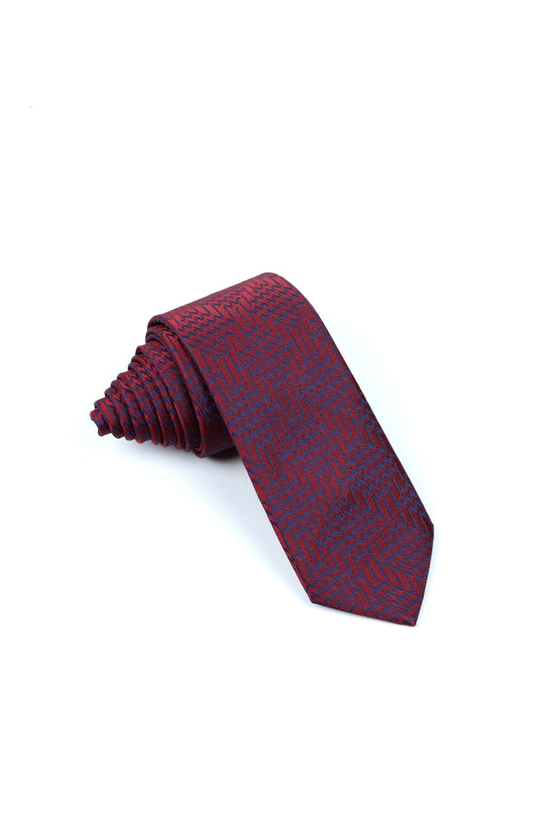 MAROON PATTERN TIE