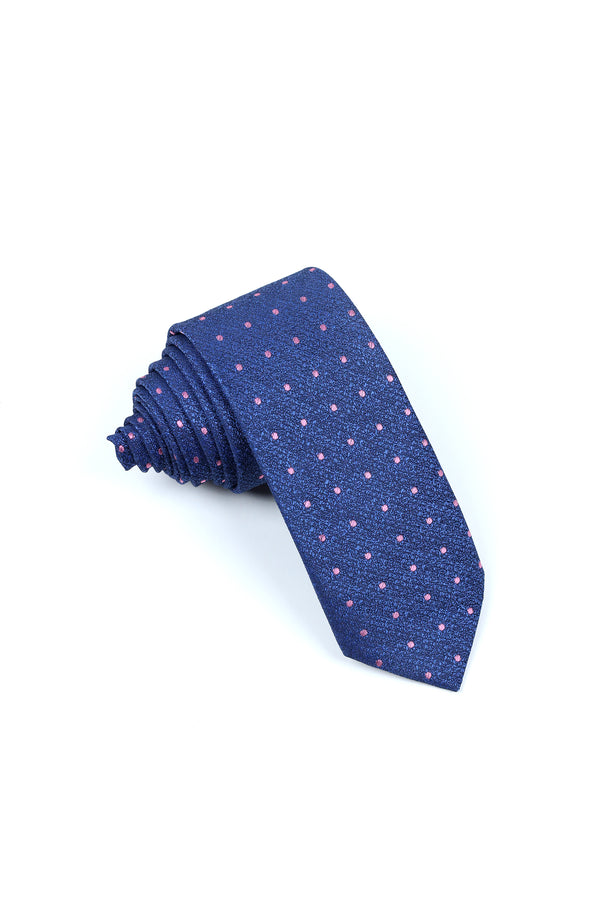 ROYAL BLUE POLKA DOT TIE