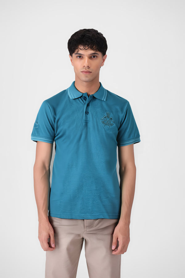 Olympic Blue Polo Shirt