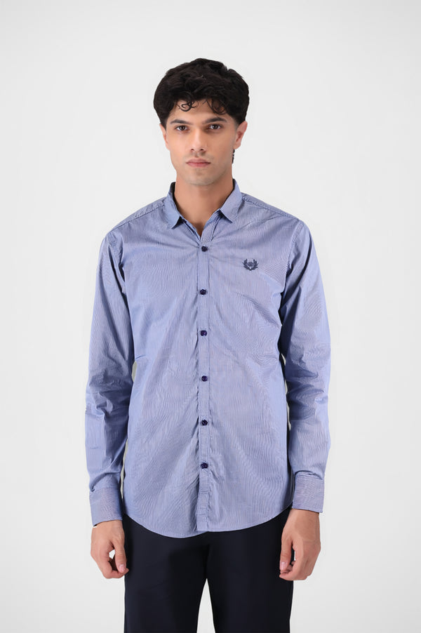 Blue Striped Button Down Shirt