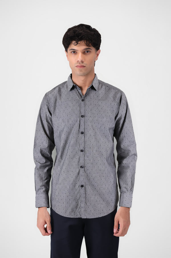 Grey  Button Down Shirt