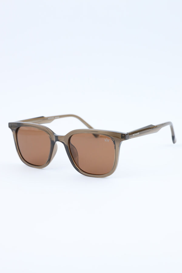Brown Wayfarer Frame Glasses