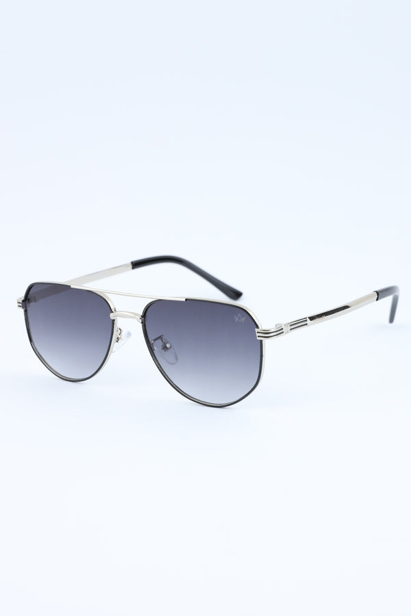 Gun Metal Grey Wayfarer Frame Glasses