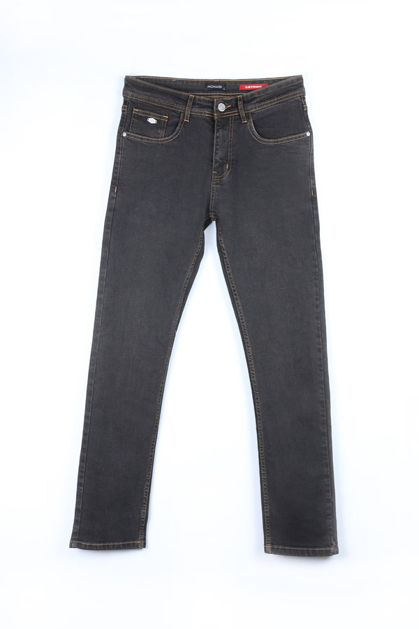 Warm Gray Straight Fit Jeans