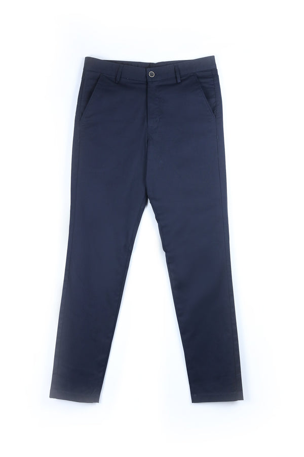 Navy Blue Tapered Fit Chino