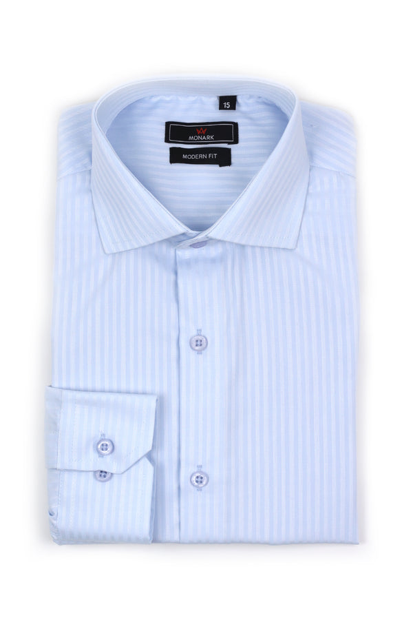 Sky Blue Vertical Linning Formal Shirt