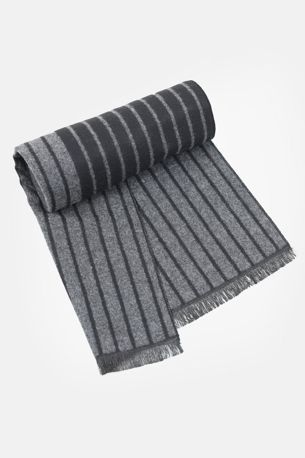 Charcoal Stripe Scarf