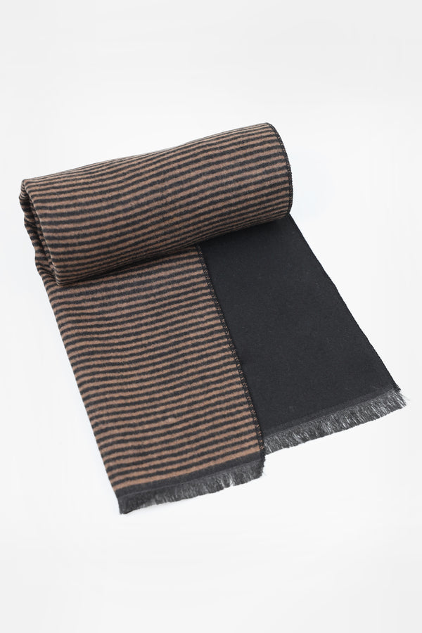 Brown-Black Stripe Scarf