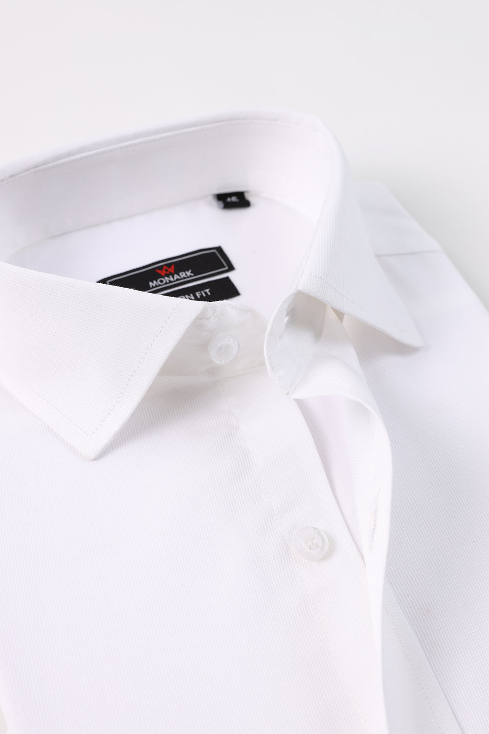 dress shirts in pakistan WHITE TEXTURED FORMAL SHIRT – Monark Clothing