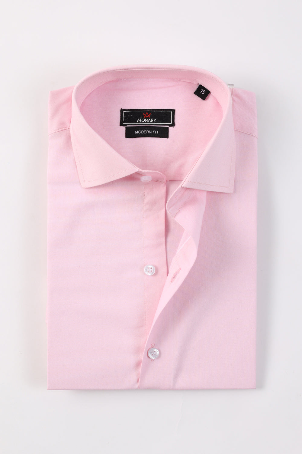 PINK PLAIN FORMAL SHIRT – Monark Clothing