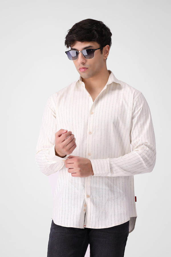 White Lining Button Down Shirt