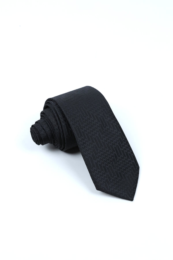 BLACK PATTERN TIE