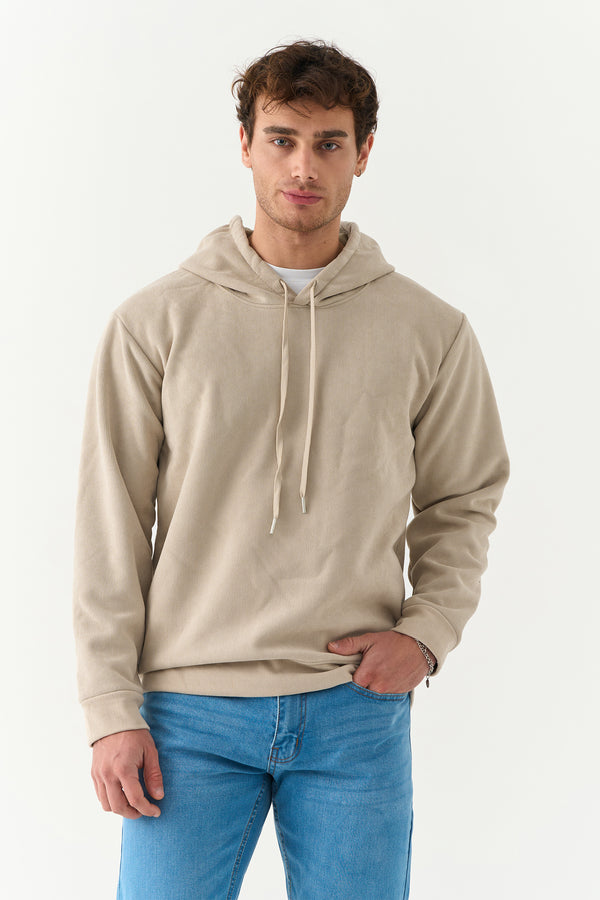 Beige Green Hoodie
