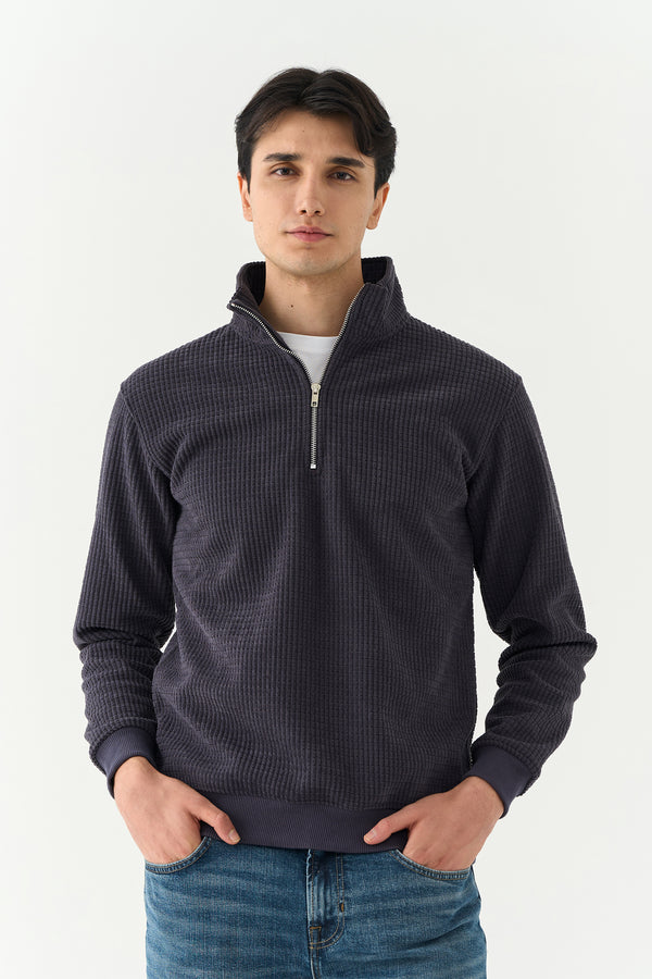 Grey SunZip Sweatshirt