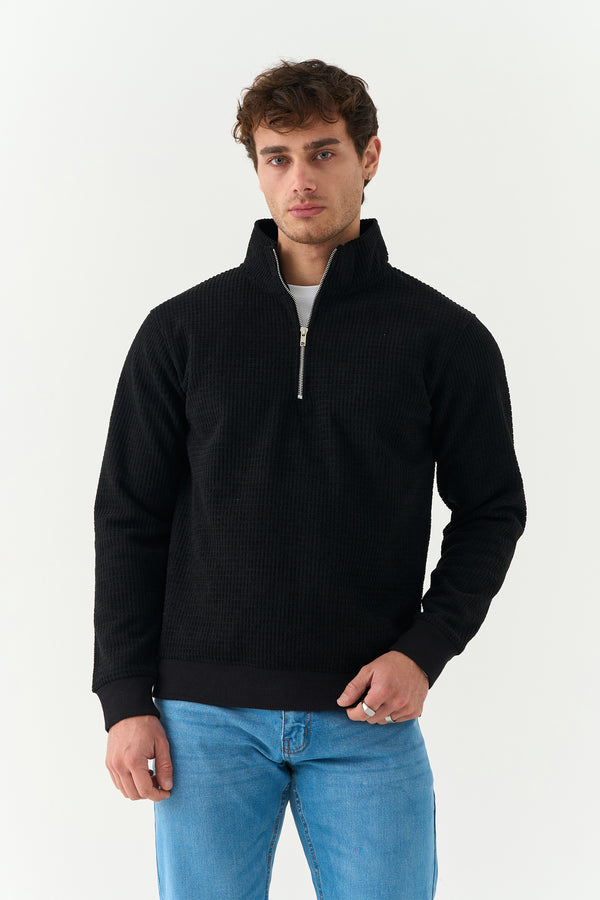 Black SunZip Sweatshirt