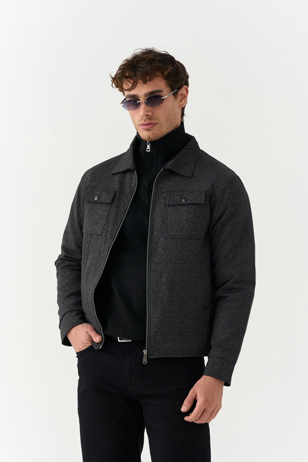 Charcoal Trucker Jacket