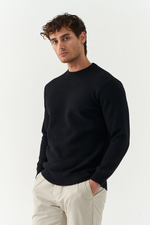 Black Knitted Sweater