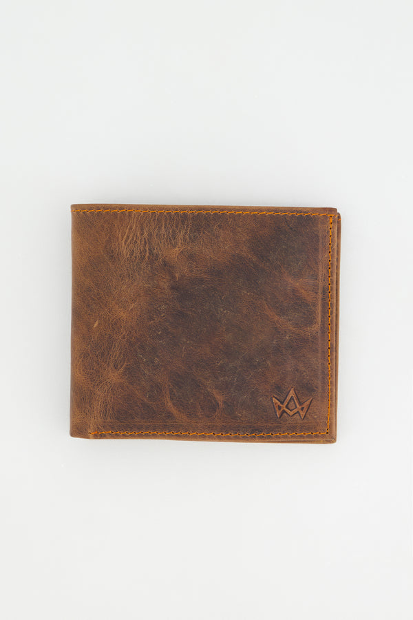 TEXTURED BILLFOLD LEATHER WALLET