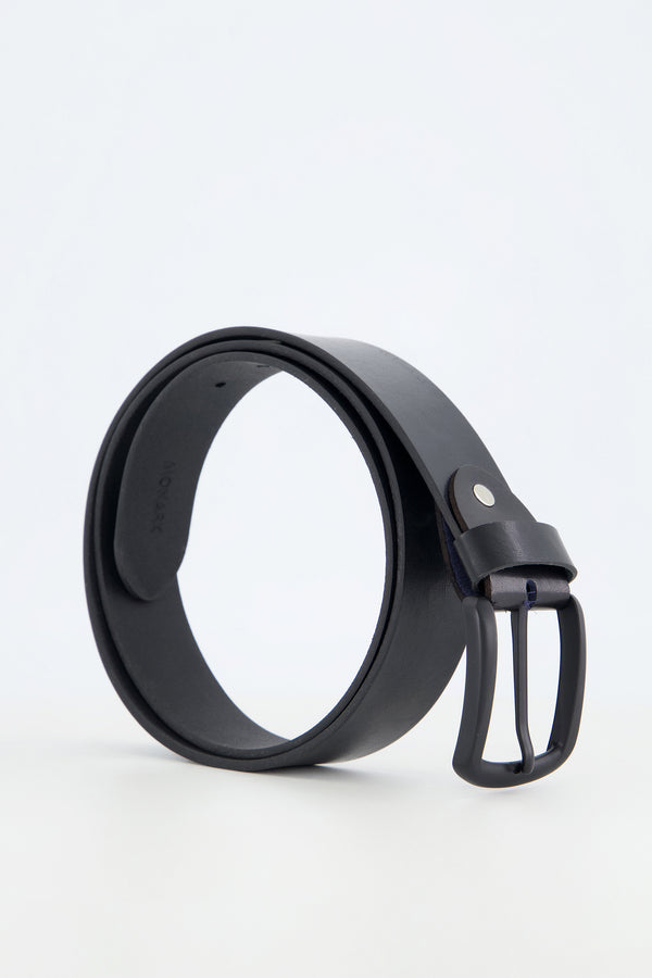 BLACK LEATHER BELT