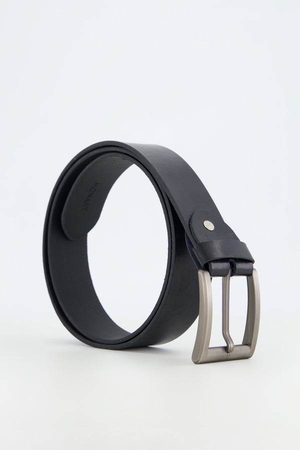 BLACK LEATHER BELT