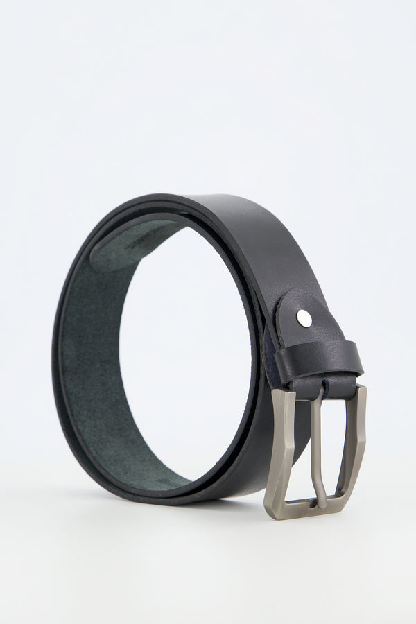 BLACK LEATHER BELT