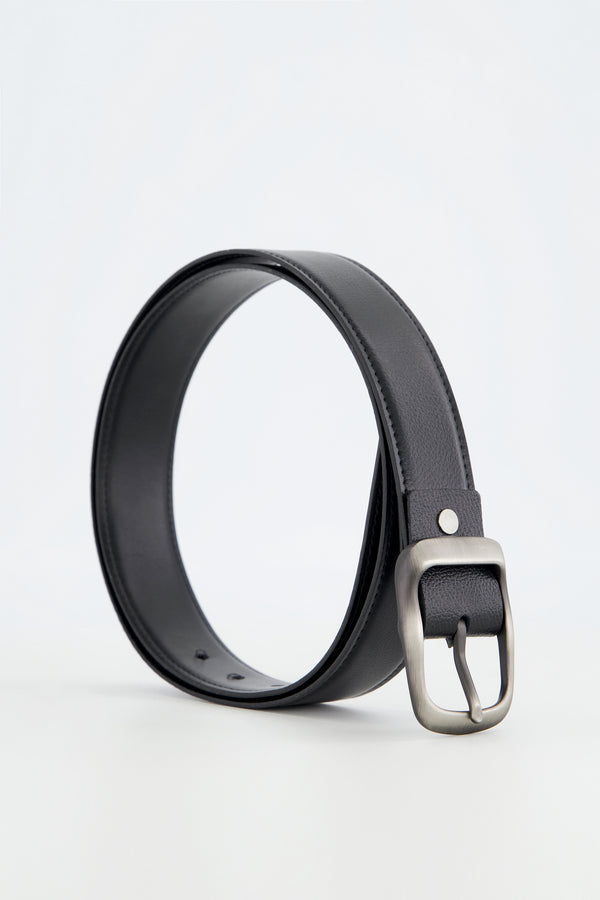 BLACK LEATHER BELT