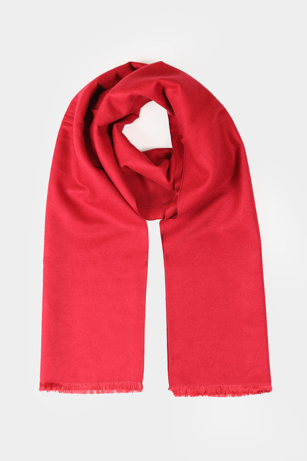 Red Plain Scarf