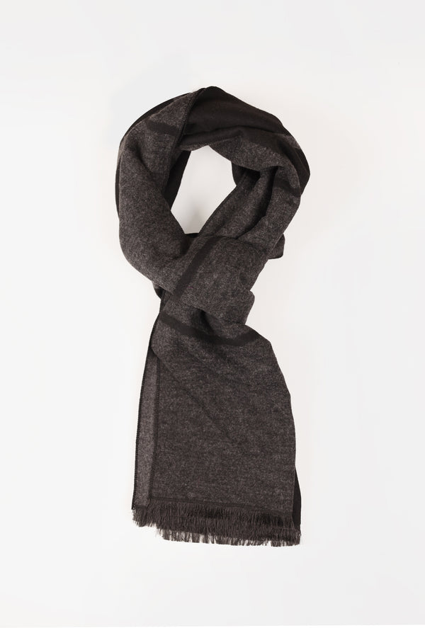 Grey Black Patern Scarf