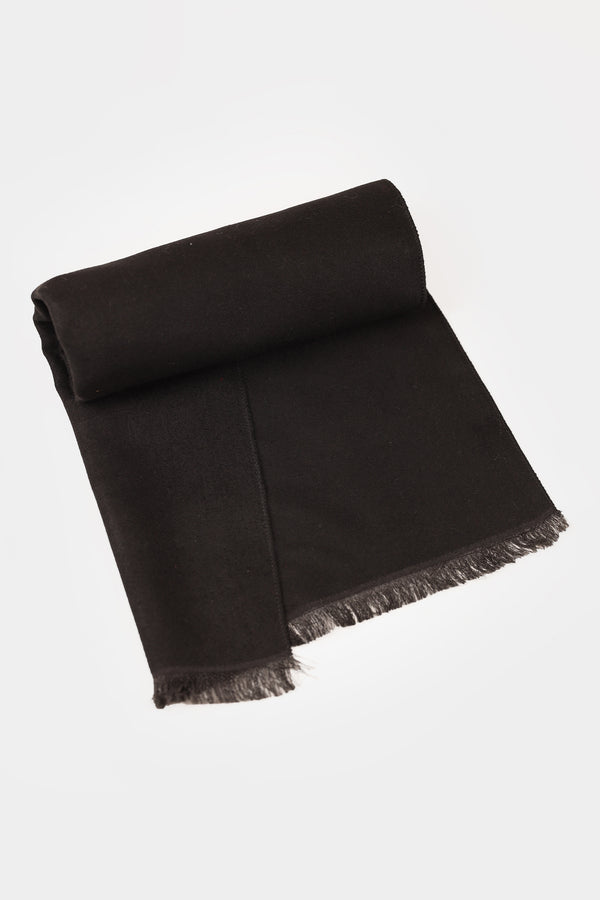 Solid Black Scarf