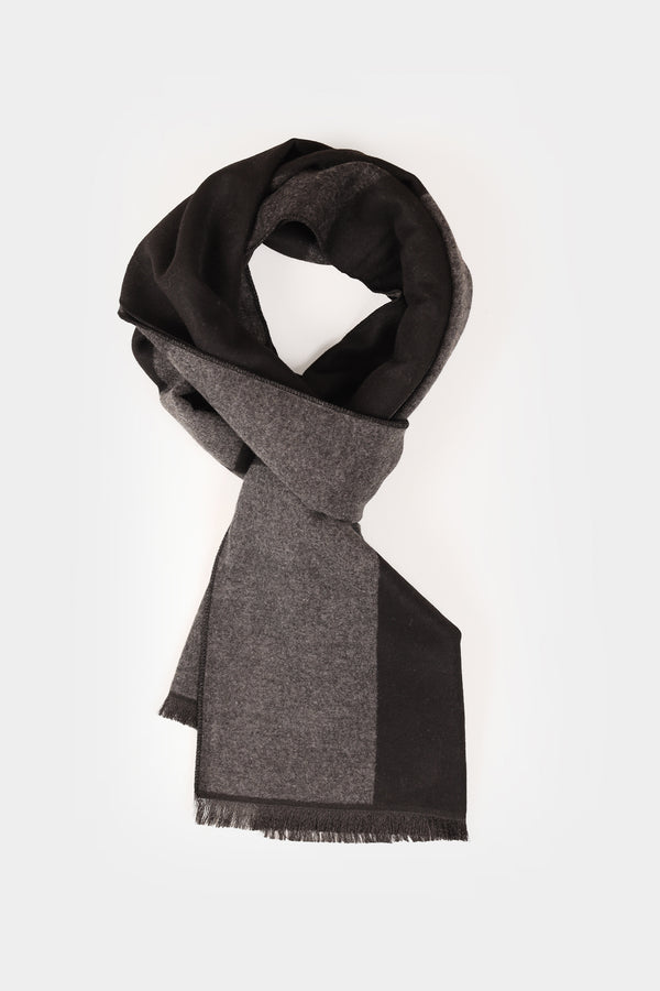 Grey-Black Pattern Scarf