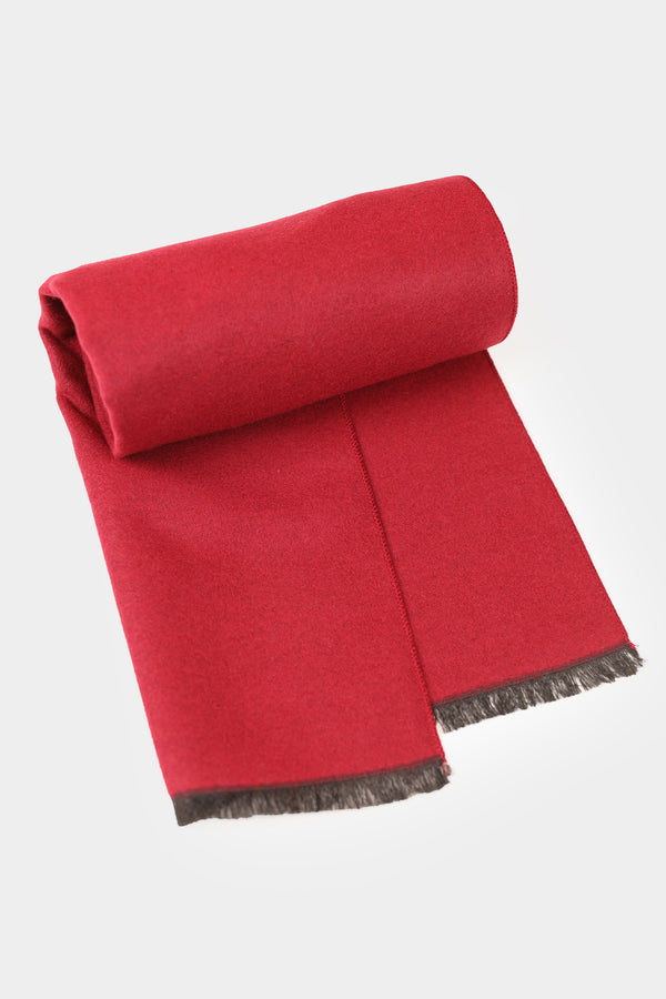 Red Plain Scarf