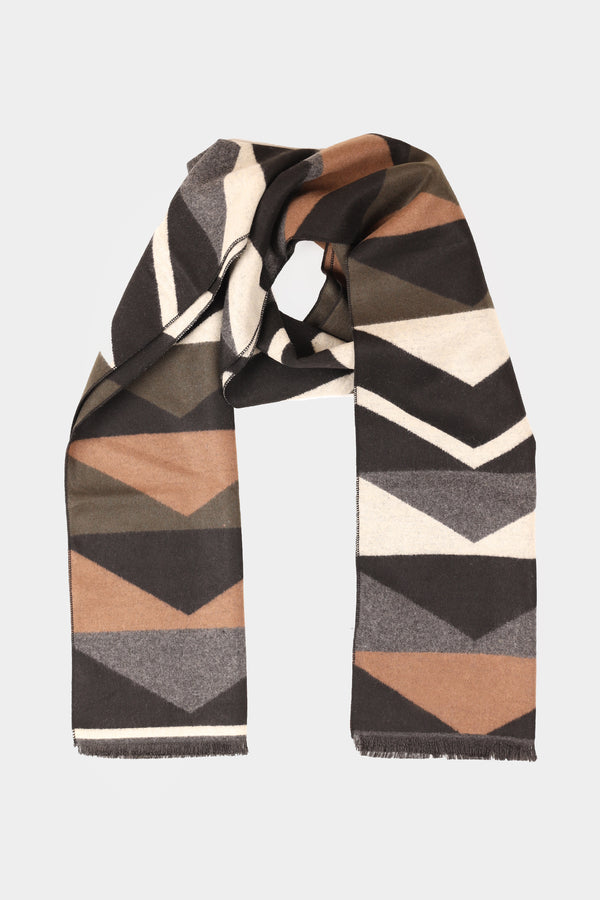 Three Color Patern Scarf