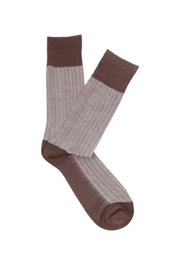 Brown Pattern Socks