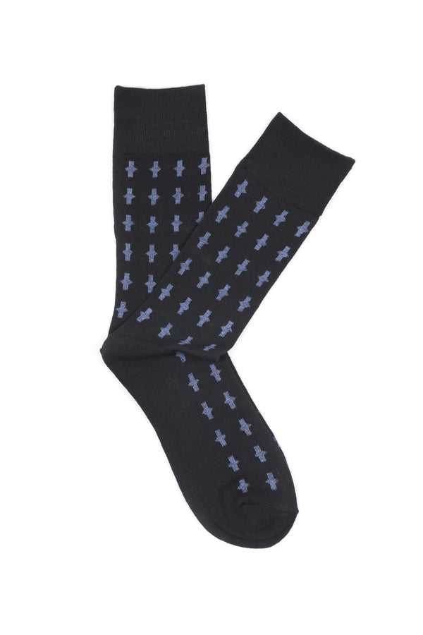 Black Pattern Socks
