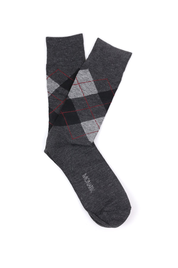 Grey Pattern Socks