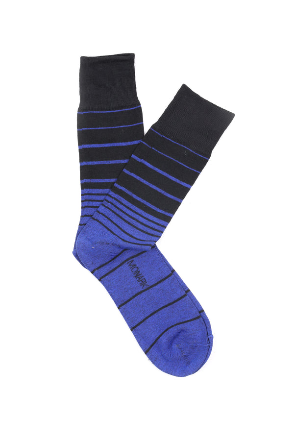 Blue Lined Socks