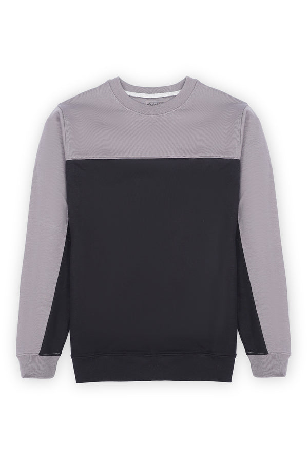 CUT & SEW TWO TONE SWEAT