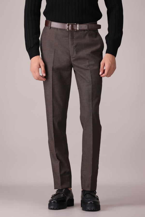 TEXTURED FORMAL PANTS