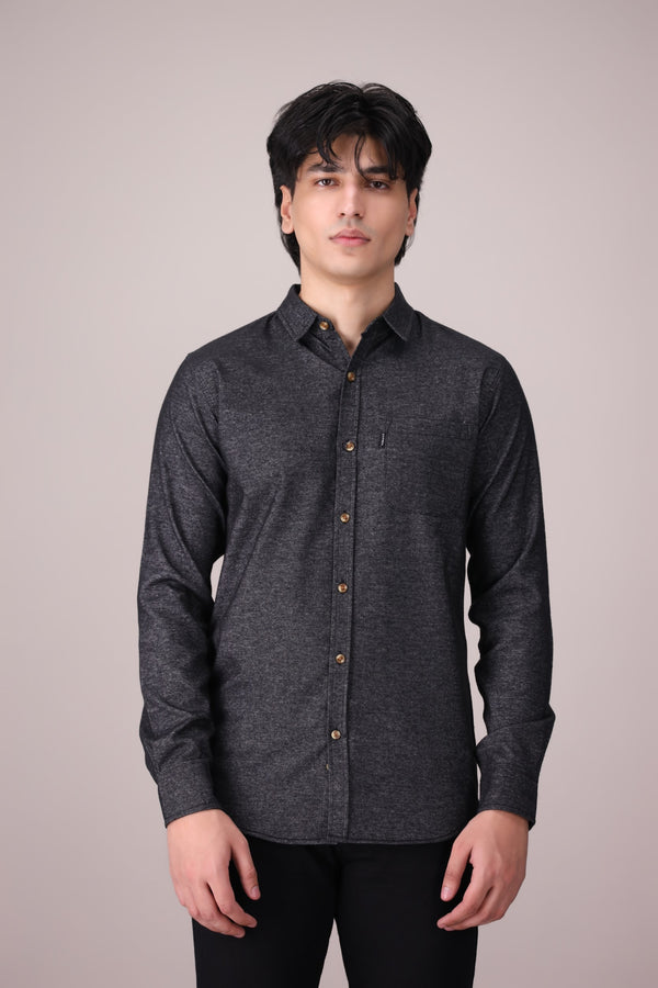 TEXTURED SLIM FIT WOVEN SHIRT