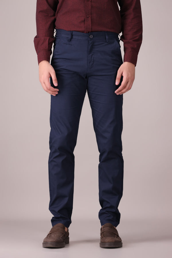 TAPPERED FIT COTTON PANTS