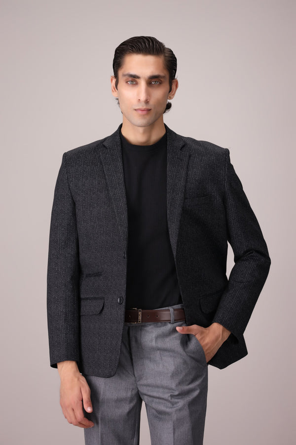 TEXTURED SLIM FIT COAT