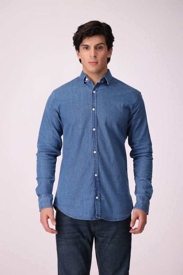 TEXTURED SLIM FIT WOVEN SHIRT