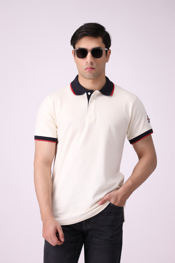 Solid White Polo Shirt