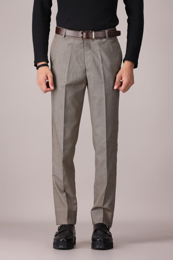 TEXTURED FORMAL PANTS