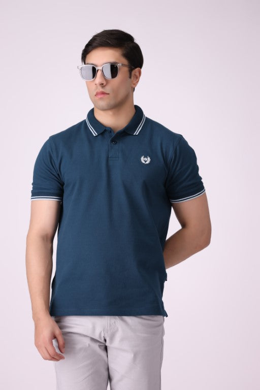 Peacok Green Polo Shirt