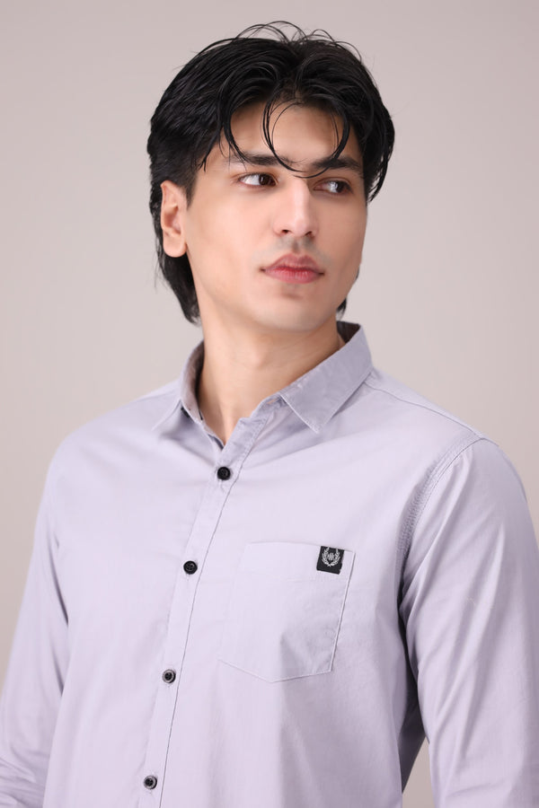 SOLID SLIM FIT SHIRT