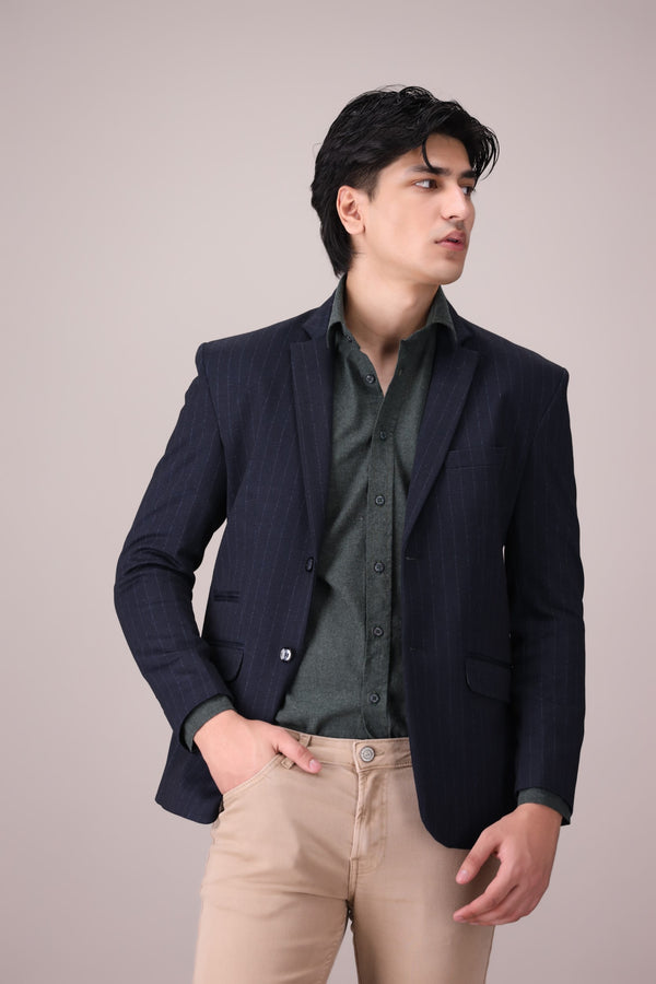 TEXTURED SLIM FIT COAT REGULAR FIT